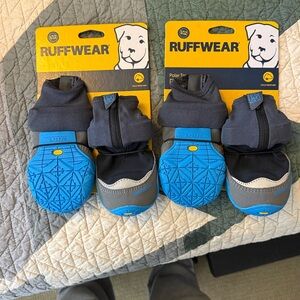 Ruffwear Blue and Gray Dog Boots x2
